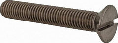 Value Collection - M12x1.75 Metric Coarse, 75mm OAL Slotted Drive Machine Screw - Flat Head, Grade 18-8 & A2 Stainless Steel, Uncoated, Without Washer - Apex Tool & Supply