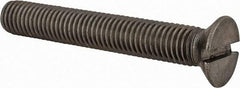 Value Collection - M12x1.75 Metric Coarse, 80mm OAL Slotted Drive Machine Screw - Flat Head, Grade 18-8 & A2 Stainless Steel, Uncoated, Without Washer - Apex Tool & Supply