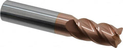 Accupro - 5/8" Diam 4 Flute Solid Carbide 0.045" Corner Radius End Mill - Apex Tool & Supply