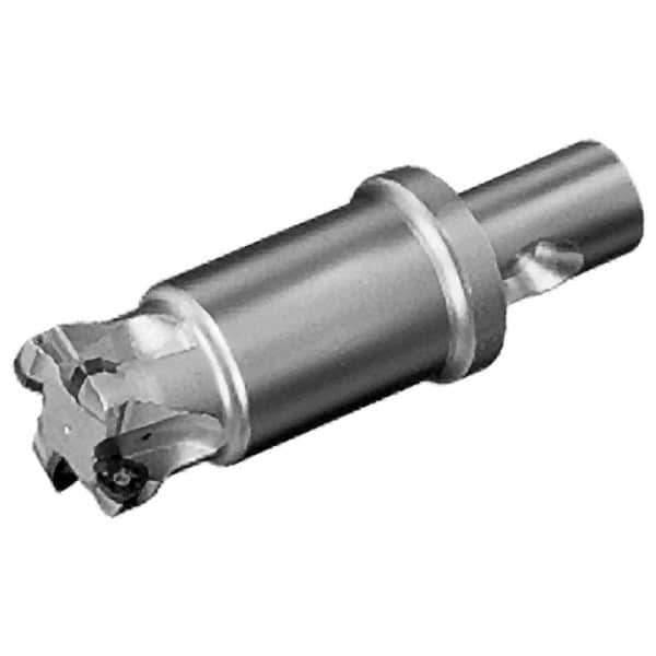 Iscar - 1-1/2" Cut Diam, 0.06" Max Depth, CF4 Modular Connection Indexable High-Feed End Mill - Screw Holding Method, FF WOMT Insert, FF EW-CF Toolholder, Through Coolant - Apex Tool & Supply