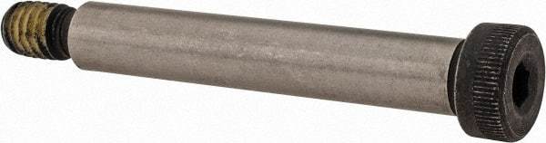 Value Collection - 3/8" Shoulder Diam x 2-1/4" Shoulder Length, 5/16-18 UNC, Hex Socket Shoulder Screw - 4140 Alloy Steel with Nylon Locking Patch, 1/4" Head Height x 9/16" Head Diam - Apex Tool & Supply