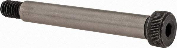 Value Collection - 3/8" Shoulder Diam x 2-1/2" Shoulder Length, 5/16-18 UNC, Hex Socket Shoulder Screw - 4140 Alloy Steel with Nylon Locking Patch, 1/4" Head Height x 9/16" Head Diam - Apex Tool & Supply