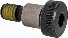 Value Collection - 1/2" Shoulder Diam x 1/2" Shoulder Length, 3/8-16 UNC, Hex Socket Shoulder Screw - 4140 Alloy Steel with Nylon Locking Patch, 5/16" Head Height x 3/4" Head Diam - Apex Tool & Supply