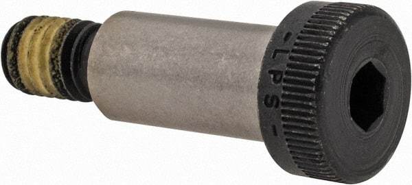 Value Collection - 1/2" Shoulder Diam x 1" Shoulder Length, 3/8-16 UNC, Hex Socket Shoulder Screw - 4140 Alloy Steel with Nylon Locking Patch, 5/16" Head Height x 3/4" Head Diam - Apex Tool & Supply