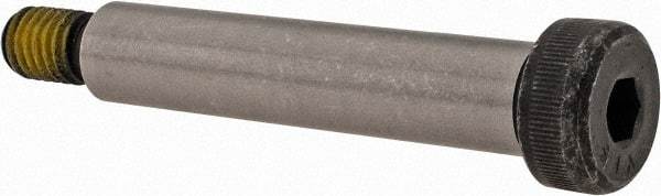 Value Collection - 1/2" Shoulder Diam x 2-1/2" Shoulder Length, 3/8-16 UNC, Hex Socket Shoulder Screw - 4140 Alloy Steel with Nylon Locking Patch, 5/16" Head Height x 3/4" Head Diam - Apex Tool & Supply