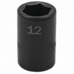 SK - Impact Socket - 3/8"DR 12MM IMPACT SOCKET - Apex Tool & Supply