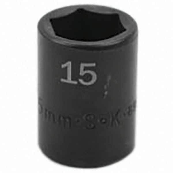 SK - Impact Socket - 3/8"DR 15MM IMPACT SOCKET - Apex Tool & Supply