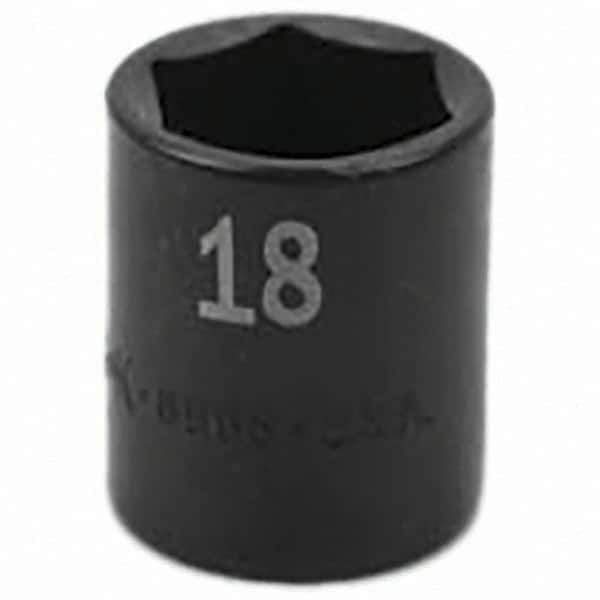 SK - Impact Socket - 3/8"DR 18MM IMPACT SOCKET - Apex Tool & Supply