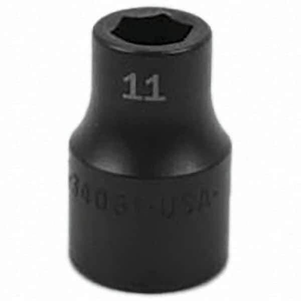 SK - Impact Socket - 1/2"DR 11MM IMPACT SOCKET - Apex Tool & Supply