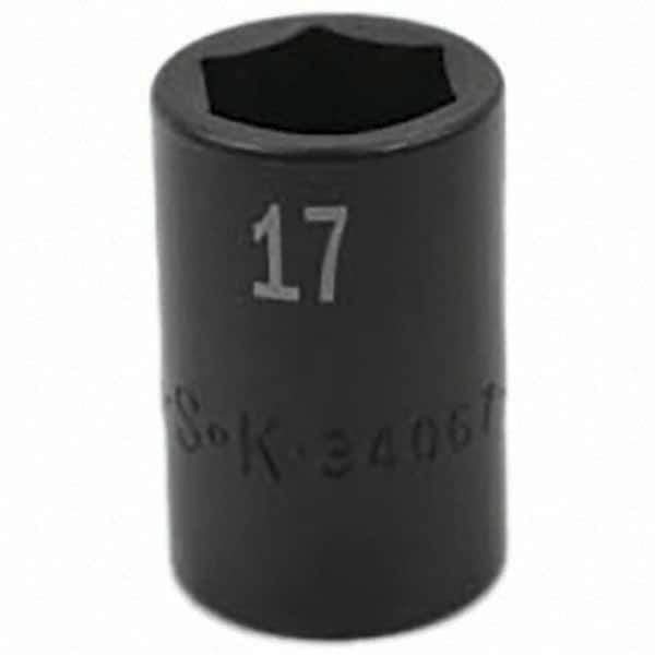 SK - Impact Socket - 1/2"DR 17MM IMPACT SOCKET - Apex Tool & Supply