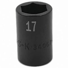 SK - Impact Socket - 1/2"DR 17MM IMPACT SOCKET - Apex Tool & Supply