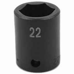 SK - Impact Socket - 1/2"DR 22MM IMPACT SOCKET - Apex Tool & Supply