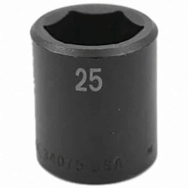 SK - Impact Socket - 1/2"DR 25MM IMPACT SOCKET - Apex Tool & Supply