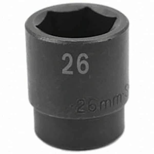 SK - Impact Socket - 1/2"DR 26MM IMPACT SOCKET - Apex Tool & Supply
