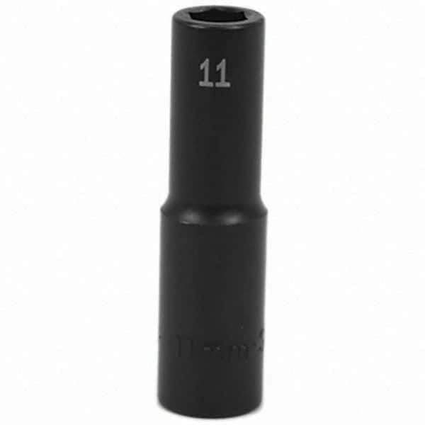 SK - Impact Socket - 1/2"DR 11MM DEEP IMPACT SOCKET - Apex Tool & Supply