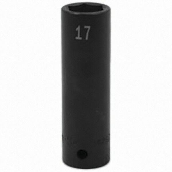 SK - Impact Socket - 1/2"DR 17MM DEEP IMPACT SOCKET - Apex Tool & Supply