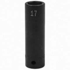 SK - Impact Socket - 1/2"DR 17MM DEEP IMPACT SOCKET - Apex Tool & Supply