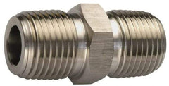 Ham-Let - 3/4" Internal Brass Hex Nipple - 3600 PSI, MNPT x MNPT - Apex Tool & Supply
