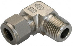 Ham-Let - 5/16" OD, Grade 316Stainless Steel Male Elbow - Comp x MNPT Ends - Apex Tool & Supply