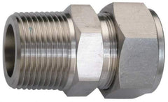 Ham-Let - 3/4" OD, Grade 316Stainless Steel Male Connector - Comp x MNPT Ends - Apex Tool & Supply