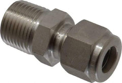 Ham-Let - 3/8" OD, Grade 316Stainless Steel Male Connector - Comp x MNPT Ends - Apex Tool & Supply