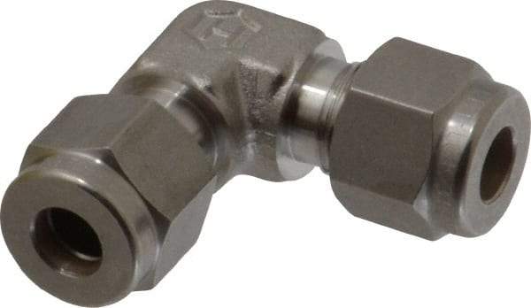 Ham-Let - 1/4" OD, Grade 316Stainless Steel Union Elbow - Comp x Comp Ends - Apex Tool & Supply