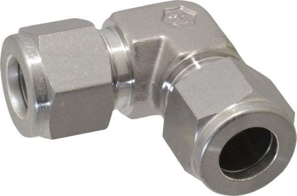 Ham-Let - 1/2" OD, Grade 316Stainless Steel Union Elbow - Comp x Comp Ends - Apex Tool & Supply