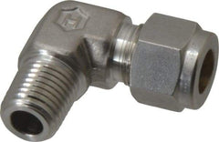 Ham-Let - 3/8" OD, Grade 316Stainless Steel Male Elbow - Comp x MNPT Ends - Apex Tool & Supply