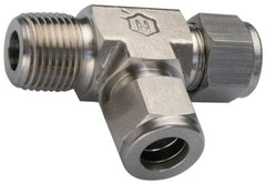 Ham-Let - 3/8" OD, Grade 316Stainless Steel Male Run Tee - Comp x MNPT x Comp Ends - Apex Tool & Supply