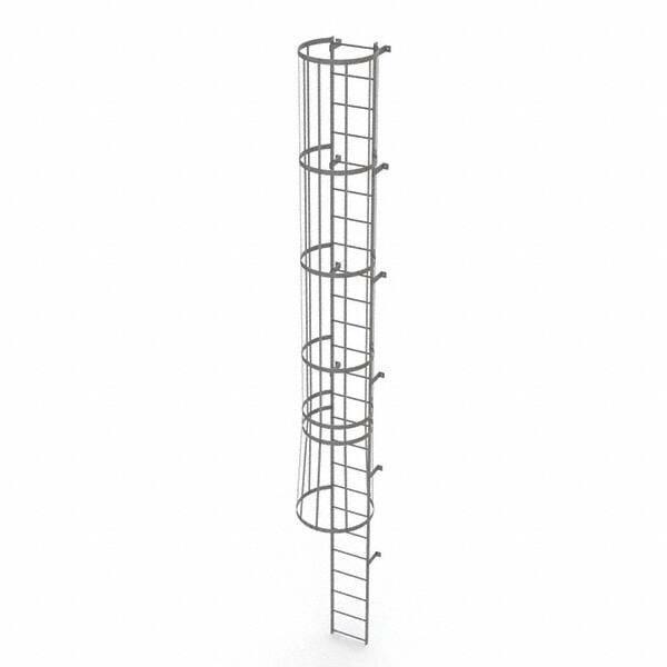 TRI-ARC - Rolling & Wall Mounted Ladders & Platforms Type: Fixed Ladder Style: Safety Cage - Apex Tool & Supply