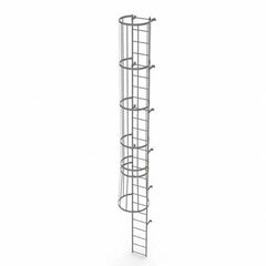 TRI-ARC - Rolling & Wall Mounted Ladders & Platforms Type: Fixed Ladder Style: Safety Cage - Apex Tool & Supply