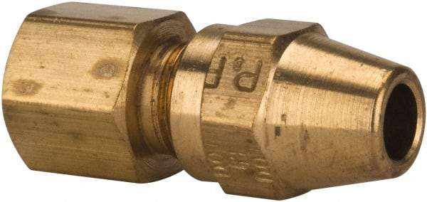 Parker - 1/2" OD, Brass Female Connector - 400 Max Working psi, -65 to 250°F, Comp x FNPT Ends - Apex Tool & Supply