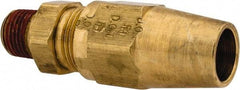 Parker - 3/8" OD, Brass Male Connector - 400 Max Working psi, -65 to 250°F, Comp x MNPT Ends - Apex Tool & Supply
