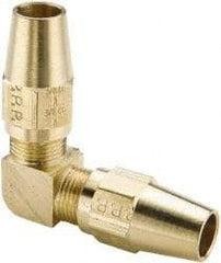 Parker - 5/8" OD, Brass Union Elbow - 400 Max Working psi, -65 to 250°F, Comp x Comp Ends - Apex Tool & Supply