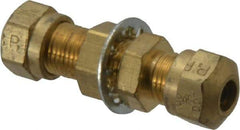 Parker - 1/4" OD, Brass Union - 150 Max Working psi, -40 to 200°F, Comp x Comp Ends - Apex Tool & Supply