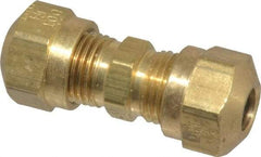 Parker - 1/4" OD, Brass Union - 150 Max Working psi, -40 to 200°F, Comp x Comp Ends - Apex Tool & Supply