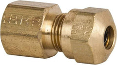 Parker - 1/4" OD, Brass Female Connector - 150 Max Working psi, -40 to 200°F, Comp x FNPT Ends - Apex Tool & Supply