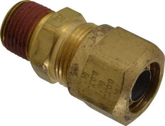 Parker - 5/8" OD, Brass Male Connector - 150 Max Working psi, -40 to 200°F, Comp x MNPT Ends - Apex Tool & Supply