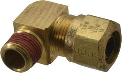 Parker - 5/8" OD, Brass Male Elbow - 150 Max Working psi, -40 to 200°F, Comp x MNPT Ends - Apex Tool & Supply
