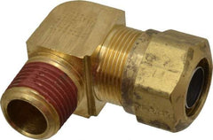 Parker - 3/4" OD, Brass Male Elbow - 150 Max Working psi, -40 to 200°F, Comp x MNPT Ends - Apex Tool & Supply