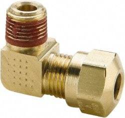Parker - 3/4" OD, Brass Male Elbow - 150 Max Working psi, -40 to 200°F, Comp x MNPT Ends - Apex Tool & Supply