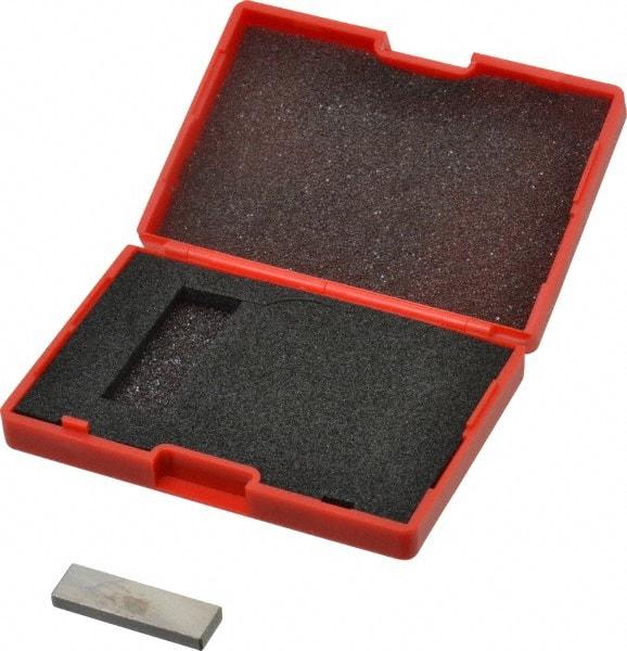 SPI - 0.127" Rectangular Steel Gage Block - Accuracy Grade AS-1, Includes NIST Traceability Certification - Apex Tool & Supply