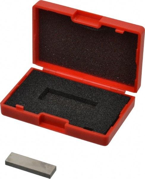 SPI - 0.139" Rectangular Steel Gage Block - Accuracy Grade AS-1, Includes NIST Traceability Certification - Apex Tool & Supply