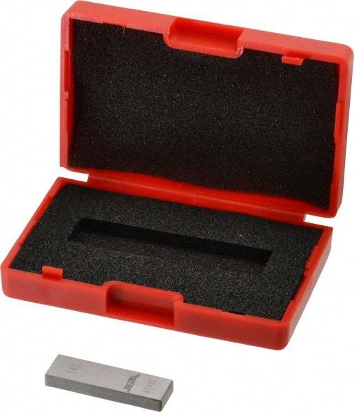 SPI - 0.142" Rectangular Steel Gage Block - Accuracy Grade AS-1, Includes NIST Traceability Certification - Apex Tool & Supply