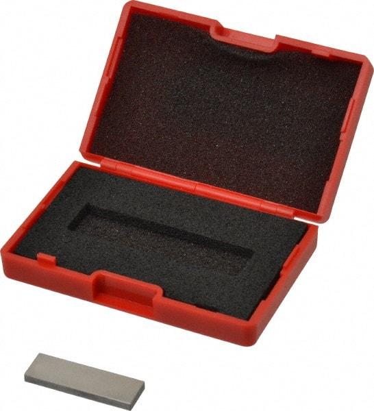 SPI - 0.10005" Rectangular Steel Gage Block - Accuracy Grade AS-1, Includes NIST Traceability Certification - Apex Tool & Supply