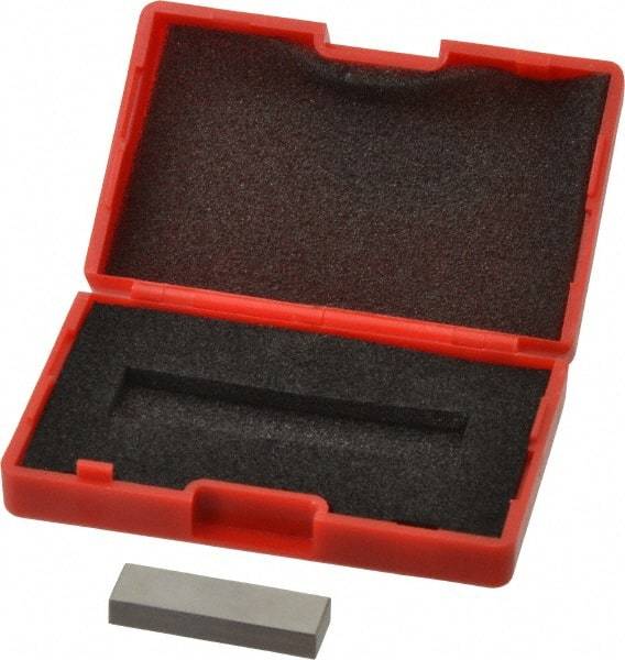 SPI - 0.18" Rectangular Steel Gage Block - Accuracy Grade AS-1, Includes NIST Traceability Certification - Apex Tool & Supply