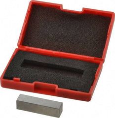 SPI - 0.35" Rectangular Steel Gage Block - Accuracy Grade AS-1, Includes NIST Traceability Certification - Apex Tool & Supply