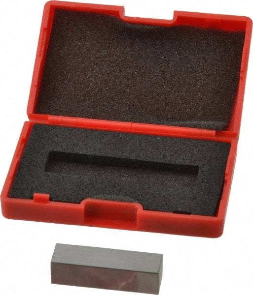 SPI - 0.4" Rectangular Steel Gage Block - Accuracy Grade AS-1, Includes NIST Traceability Certification - Apex Tool & Supply