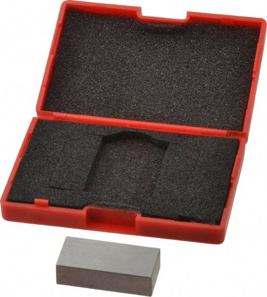 SPI - 0.65" Rectangular Steel Gage Block - Accuracy Grade AS-1, Includes NIST Traceability Certification - Apex Tool & Supply