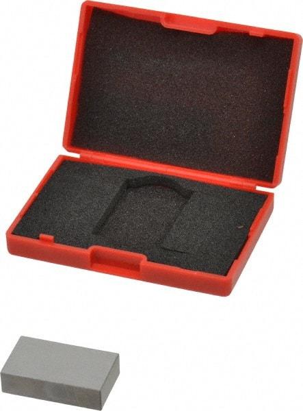 SPI - 0.8" Rectangular Steel Gage Block - Accuracy Grade AS-1, Includes NIST Traceability Certification - Apex Tool & Supply